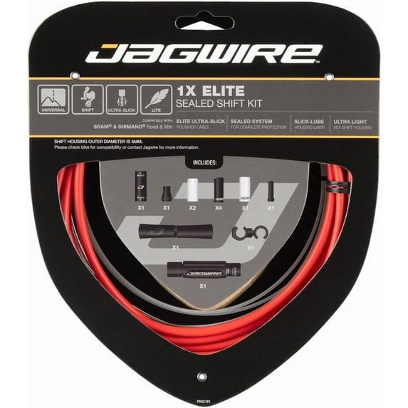 Jagwire 1x Elite Sealed Shift Cable Kit SRAM/Shimano w/ Polished UltraSlick