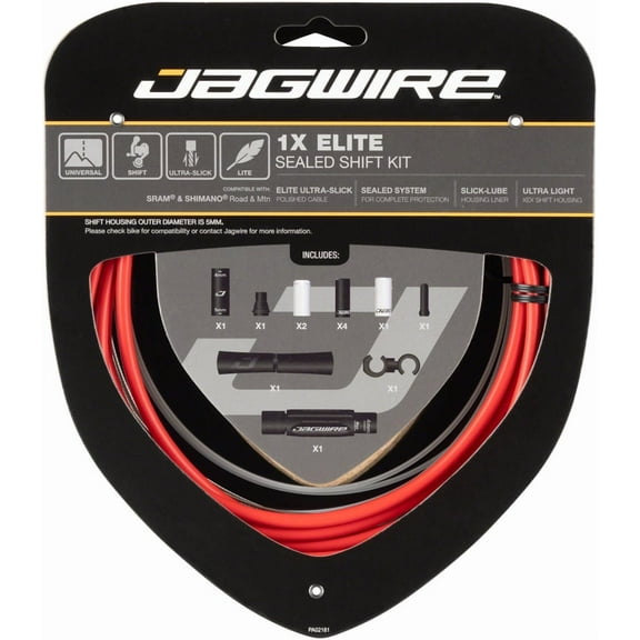 Jagwire 1x Elite Sealed Shift Cable Kit SRAM/Shimano w/ Polished UltraSlick