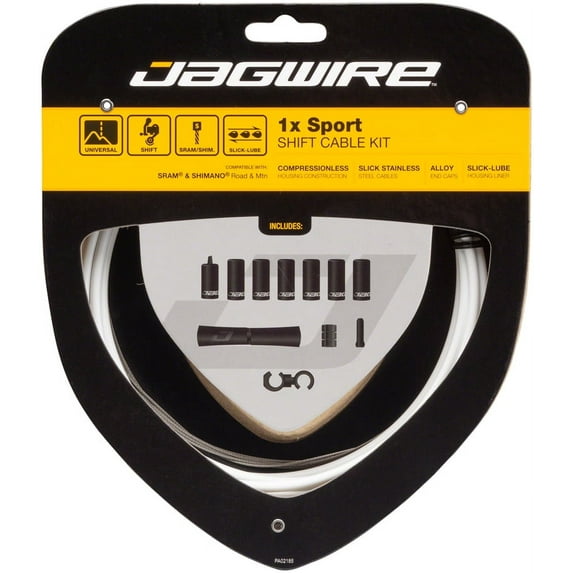 Jagwire 1x Sport Shift Cable Kit SRAM/Shimano, White