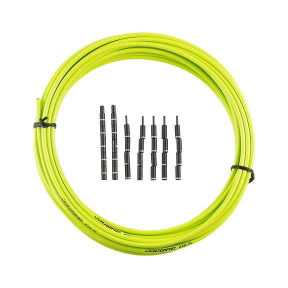 Jagwire 5mm Compressionless Brake Housing with Slick-Lube Liner 10M Roll Green
