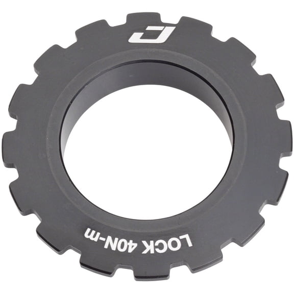 Jagwire Center Lock Disc Brake Rotor Lock Ring for 15-20mm Axles, Alloy, Black
