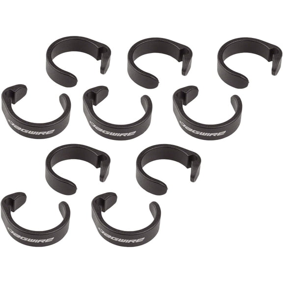 Jagwire Clip Ring for E-Bike Control Wires - 19.0-22.2mm, Black, Bag/10