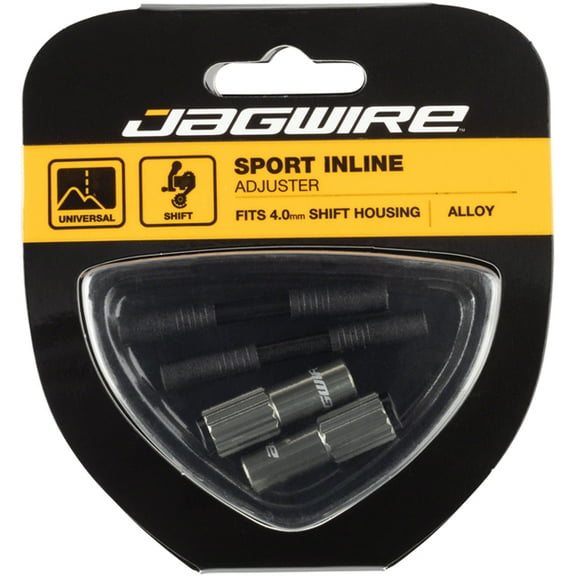 Jagwire Mini Inline Bicycle Cable Adjusters w/ End Caps - 2 Pieces
