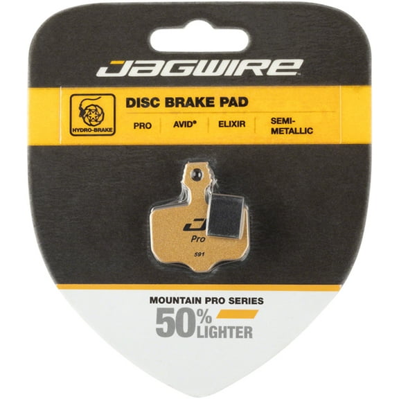 Pack of 2 Pairs Jagwire Mountain Pro Alloy Backed Semi-Metallic Disc Pads