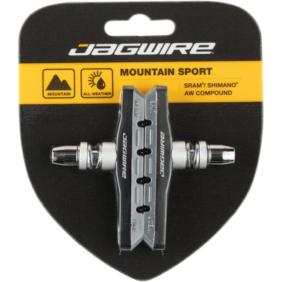 Jagwire Mountain Sport Brake Pads Threaded Post Gray