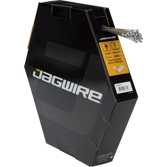 Jagwire Pro Shift Cable 1.1x2300mm,Slick Stainless Steel,SRAM/Shimano,Box of 50