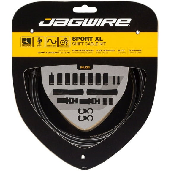 Jagwire Sport XL Shift Cable Kit SRAM/Shimano, Black