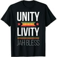thumbnail image 1 of Jah Bless - Reggae Music Unity Livity Rasta Rastafaris Gift T-Shirt, 1 of 3