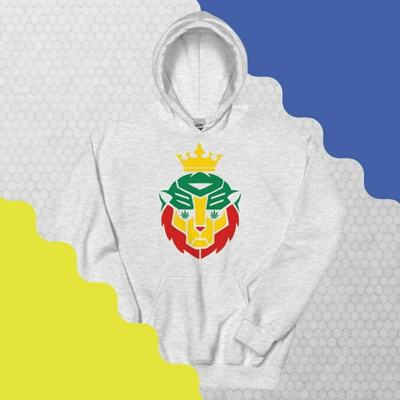 Jah-Lion- Hoodie (Ash, S)