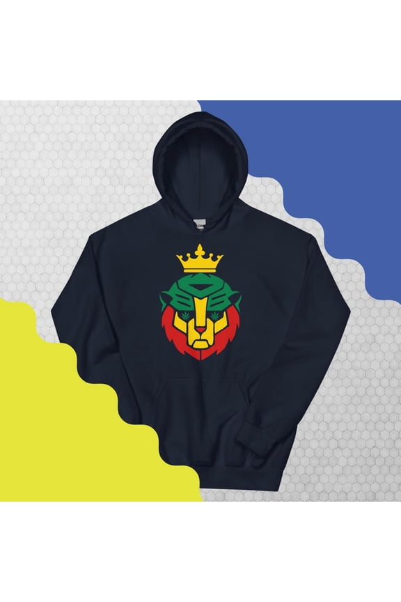 Jah-Lion- Hoodie (Navy, S)
