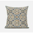 thumbnail image 1 of Jahan Paisley Throw Pillow with Removable Cover in Muted Green Peach 18x18, 1 of 6