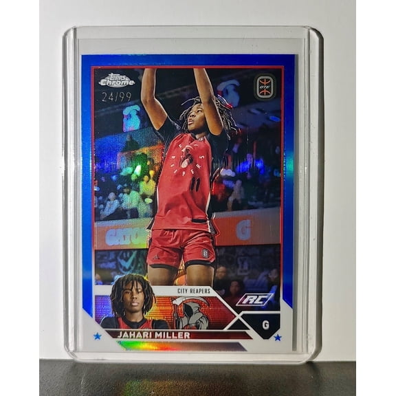Jahari Miller 2023-24 Topps Chrome Overtime Elite #37 24/99 Blue Refractor