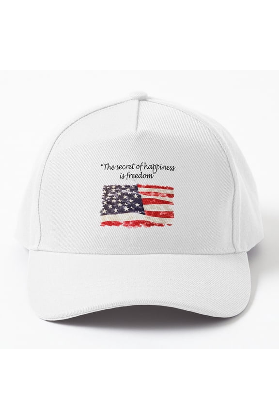 4Th Of July Amerisaurus Rex T Rex Dinosaur American Flag Usa Cap Baseball Cap, Hats For Men, Gift For Him