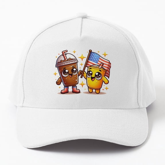 Jahat 4Th Of July Patriotic Beverages Celebration Festive Cartoon Drinks Cap Hats For Men, Gift For Him