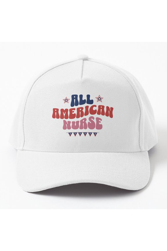 All American Nurse, 4Th Of July Cap Hats For Men, Gift For Him