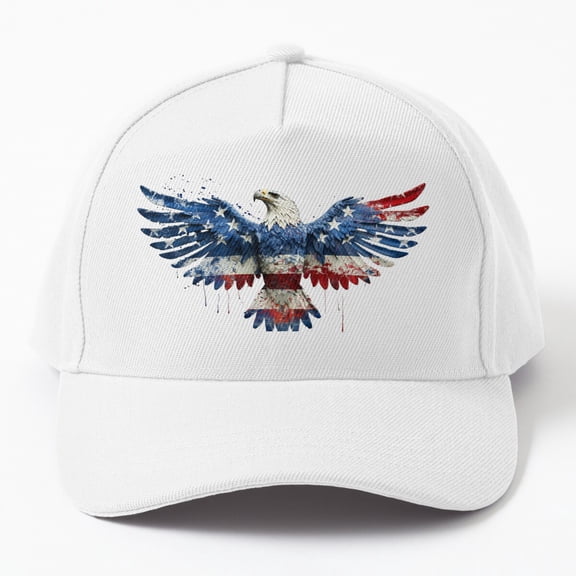Jahat American Eagle Flag Cap Baseball Cap, Hats For Men, Gift For Him