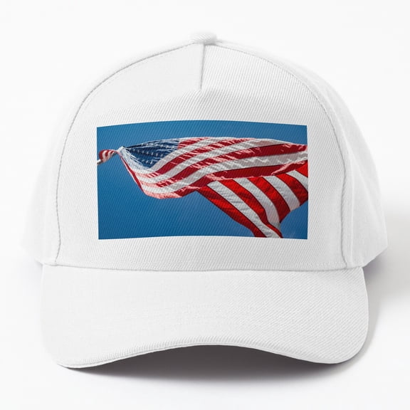 Jahat American Flag Blowing In The Wind Cap Hats For Men, Gift For Him