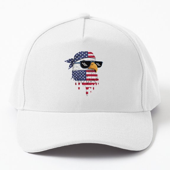 Jahat American Flag Eagle Patriotic 4Th Of July Men Boy Bald Eagle Cap Baseball Cap, Hats For Men, Gift For Him