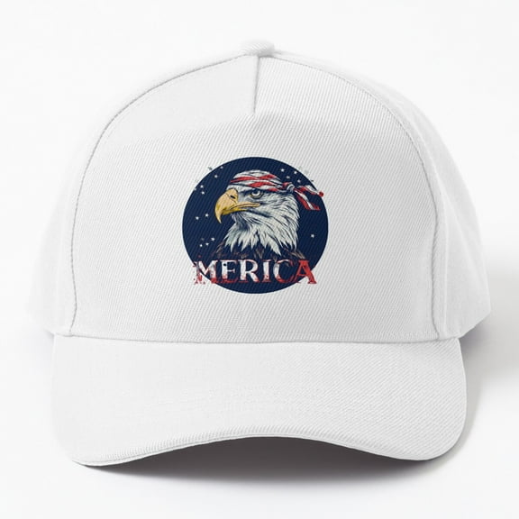 Jahat Bald Eagle Bandana Merica Cap Hats For Men, Gift For Him