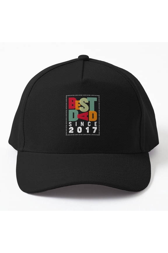Best Dad Since 2017 Cap, Hats For Men, Gift For Him