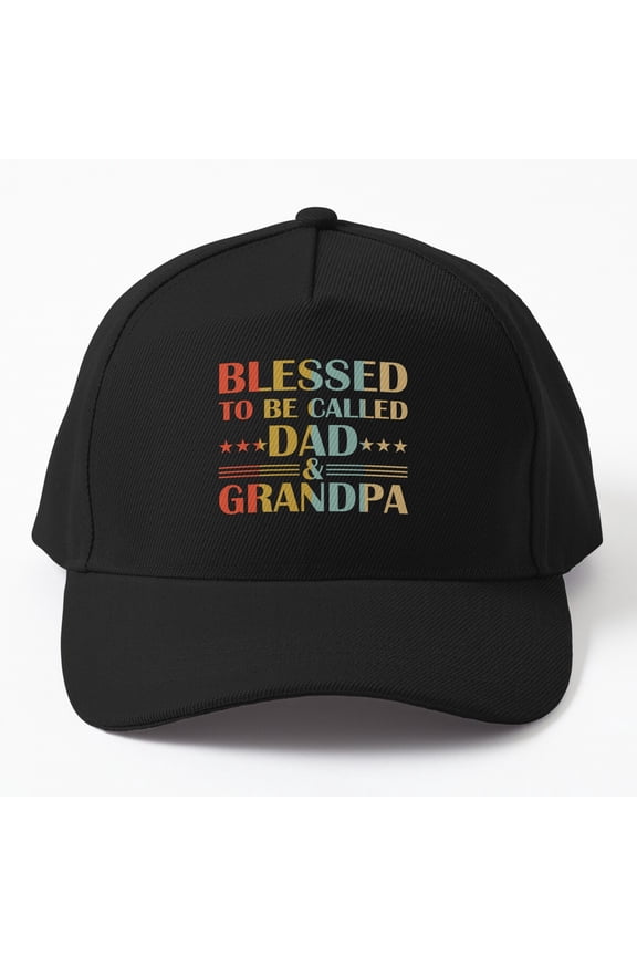 Blessed To Be Called Dad And Grandpa Fathers Day Matching Family Cap, Hats For Men, Gift For Him