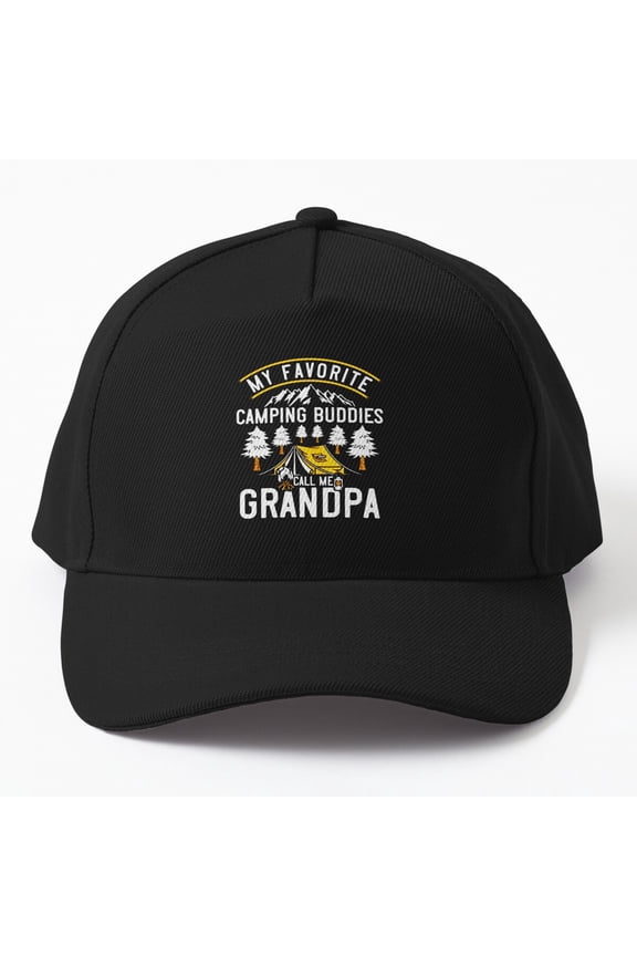 Camping Buddies Call Me Grandpa Cap, Hats For Men, Gift For Him