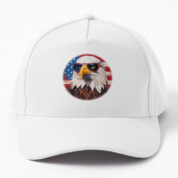Jahat Cool Bald Eagle Cap Baseball Cap, Hats For Men, Gift For Him
