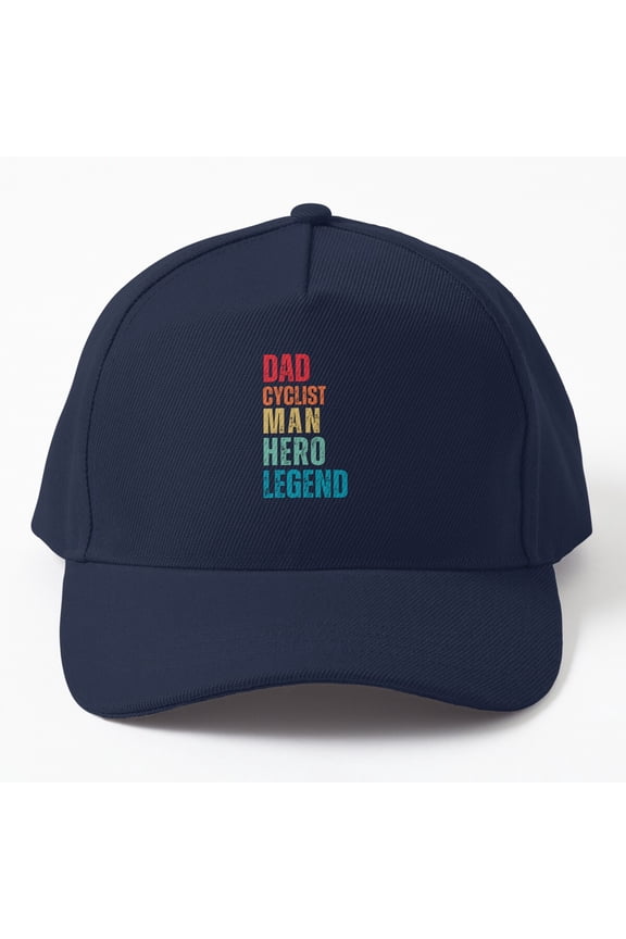 Dad Cyclist Man Hero Legend Cap, Hats For Men, Gift For Him