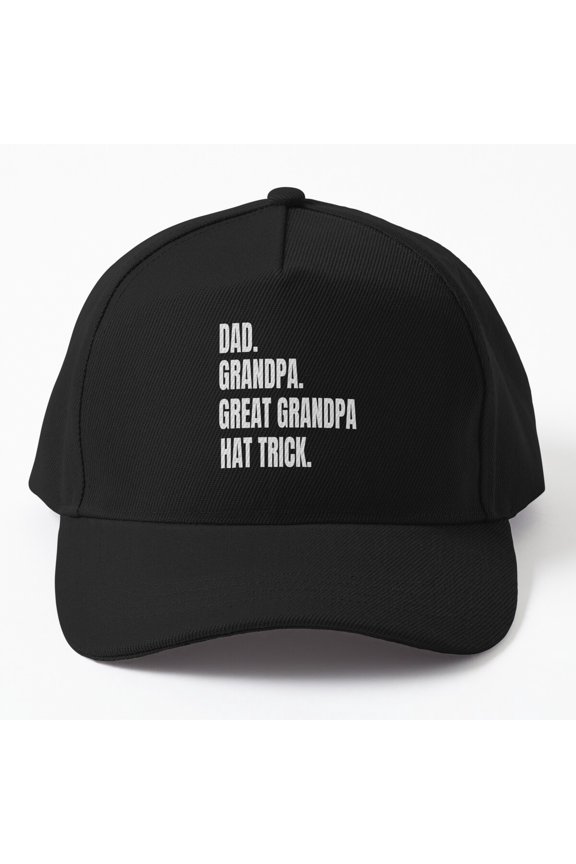 Dad Grandpa Great-Grandpa Hat Trick Cap, Hats For Men, Gift For Him