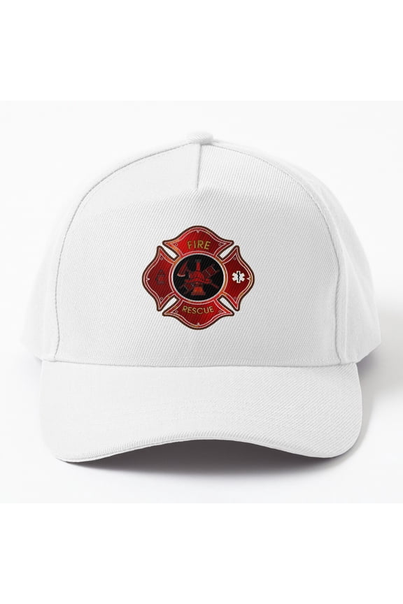 Fire Rescue Department Cap Baseball Cap, Hats For Men, Gift For Him