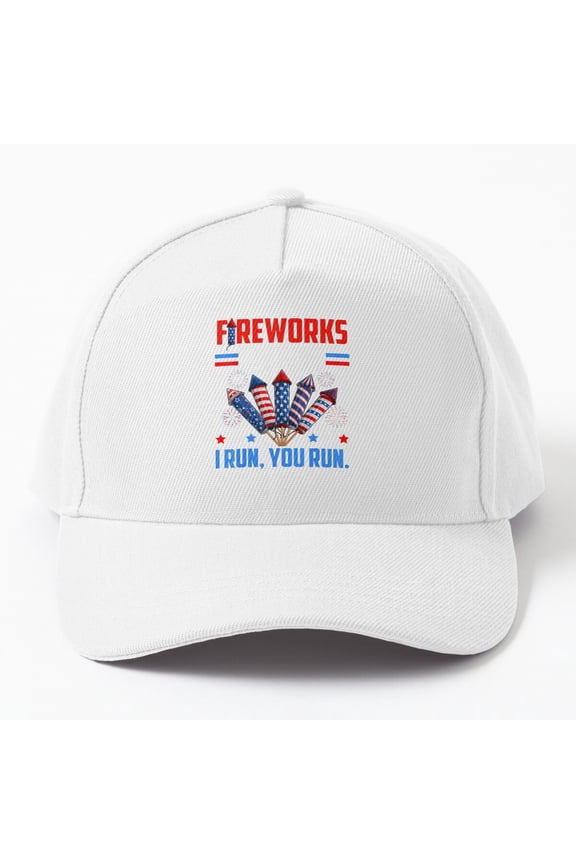 Fireworks Director If I Run You Run 4Th Of July Patriotic Cap Baseball Cap, Hats For Men, Gift For Him