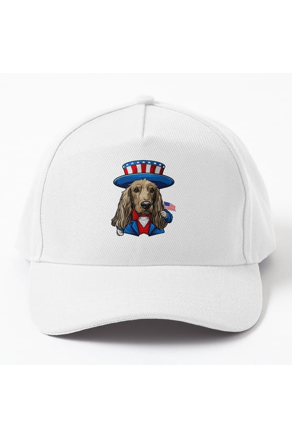 Funny 4Th Of July Afghan Hound Dog Cap Baseball Cap, Hats For Men, Gift For Him