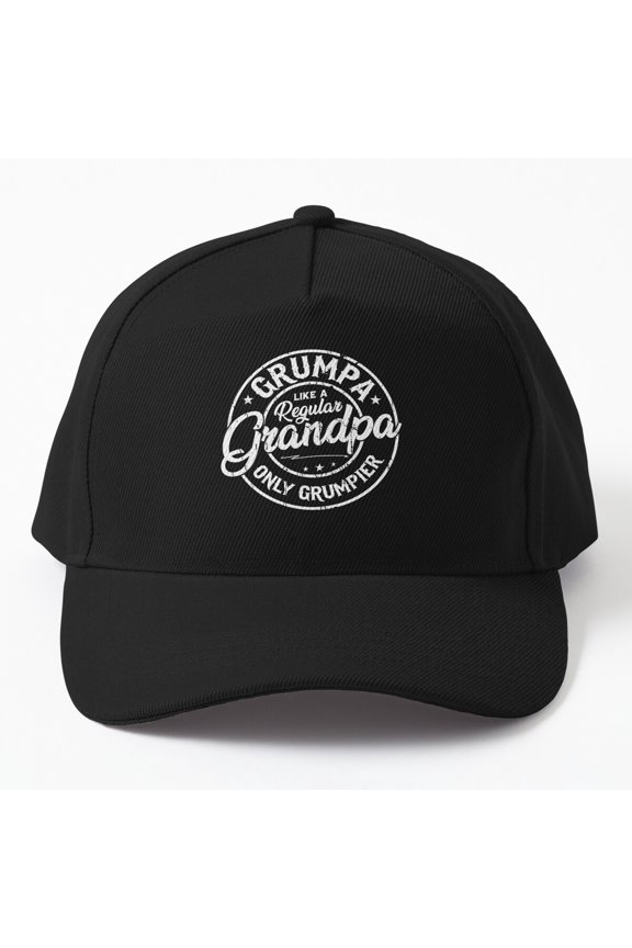 Grumpa Definition Grandpa Father'S Day Grandpa Gift Cap, Hats For Men, Gift For Him