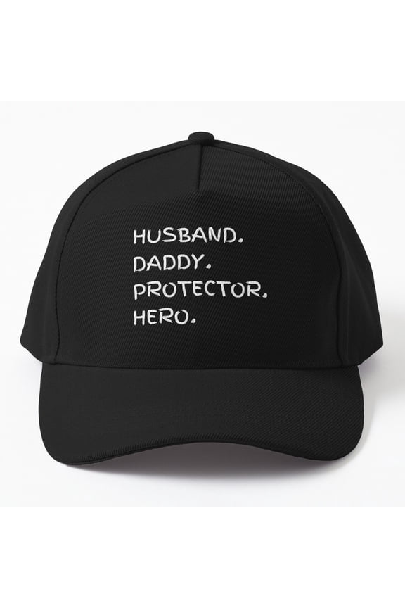 Husband. Daddy. Protector Hero. Cap, Hats For Men, Gift For Him