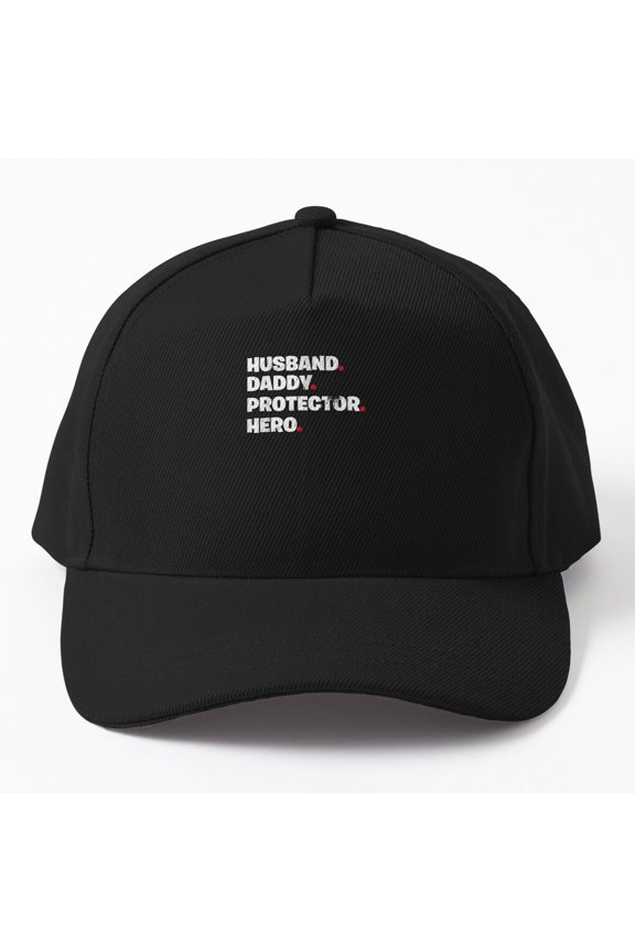 Husband Daddy Protector Hero Father'S Day Cap, Hats For Men, Gift For Him