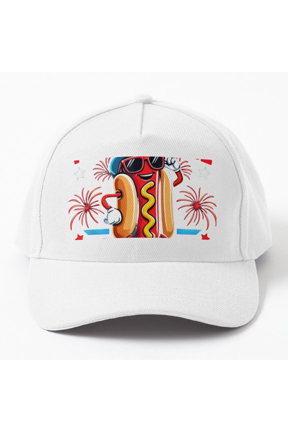 Im Just Here For The Weiners Hat For Hot Dog Lover Hat, Independence Day Gift Cap Baseball Cap, Hats For Men, Gift For Him