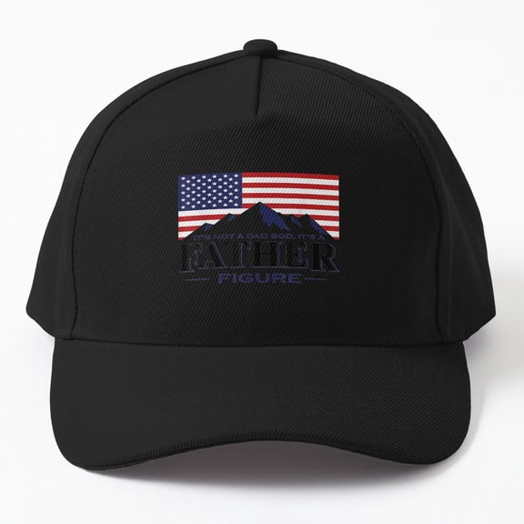 Jahat It'S Not A Dad Bod It'S A Father-Figure American Flag Cap, Hats For Men, Gift For Him