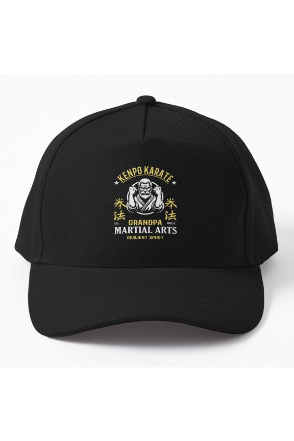 Kenpo Karate Grandpa - With The Saying: Resilient Spirit Cap, Hats For Men, Gift For Him