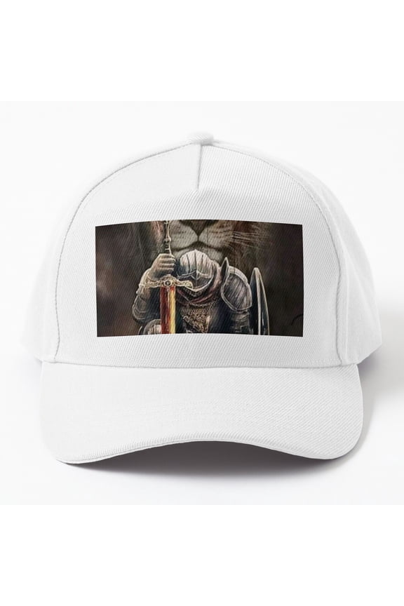 Kneeling Knight With Lion Spirit Cap Hats For Men, Gift For Him