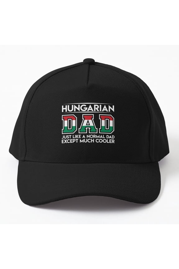 Mens Hungarian Dad Is Much Cooler Father S Day T Hat Flag Cap, Hats For Men, Gift For Him
