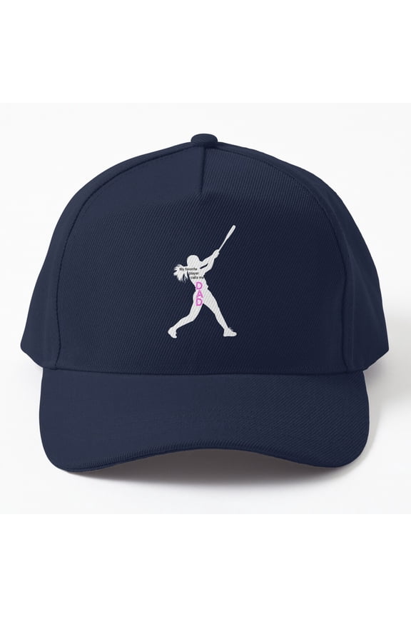 My Favorite Player Calls Me Dad (Softball) Cap, Hats For Men, Gift For Him