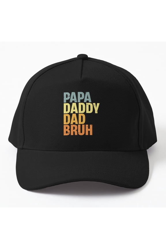 Papa Daddy Dad Bruh Cap, Hats For Men, Gift For Him