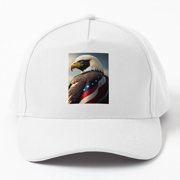 Jahat Patriotic American Bald Eagle Cap Baseball Cap, Hats For Men, Gift For Him