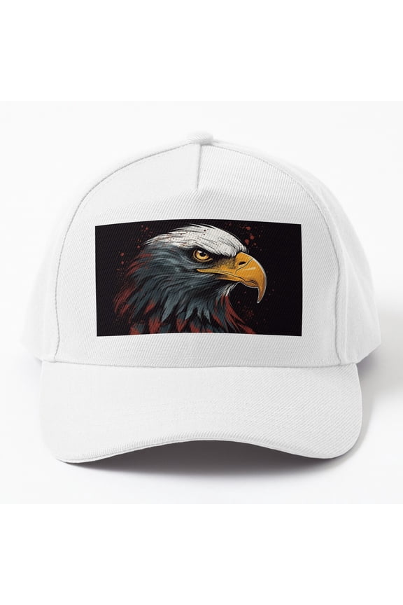 Patriotic American Eagle Vector Illustration Cap Baseball Cap, Hats For Men, Gift For Him