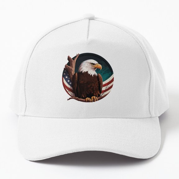 Jahat Patriotic Bald Eagle Cap Baseball Cap, Hats For Men, Gift For Him