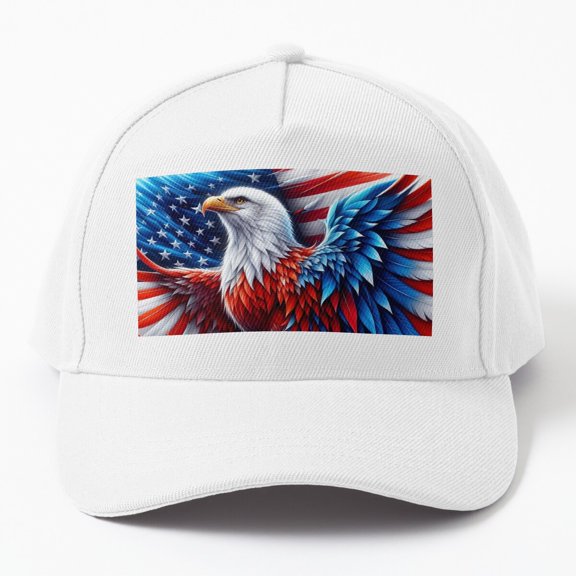 Jahat Patriotic Bald Eagle Cap Baseball Cap, Hats For Men, Gift For Him