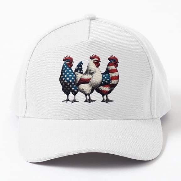 Jahat Patriotic Chickens Cap Hats For Men, Gift For Him