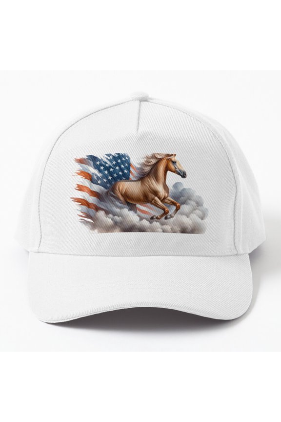 Patriotic Horse Dream Cap Hats For Men, Gift For Him