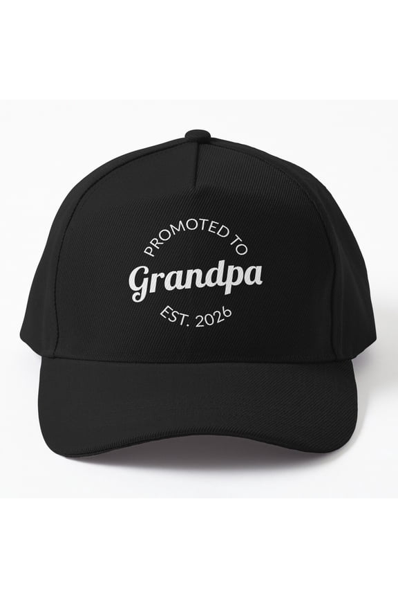 Promoted To Grandpa Est. 2026 I Cap, Hats For Men, Gift For Him