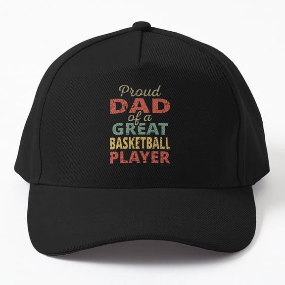 Jahat Proud Dad Of A Great Basketball Player Ii Cap, Hats For Men, Gift For Him